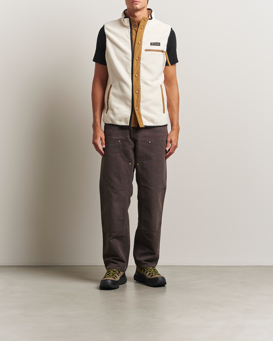 Heren | Gilets | Columbia | Helvetia Half Snap Fleece Vest Chalk