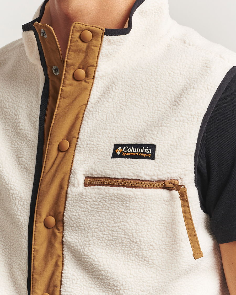 Heren | Gilets | Columbia | Helvetia Half Snap Fleece Vest Chalk