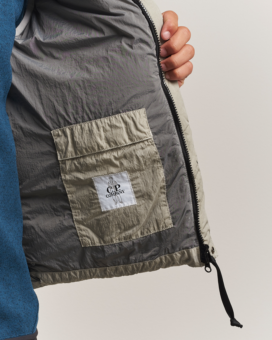 Heren | Gilets | C.P. Company | Eco Chrome Mixed Down Vest Light Grey