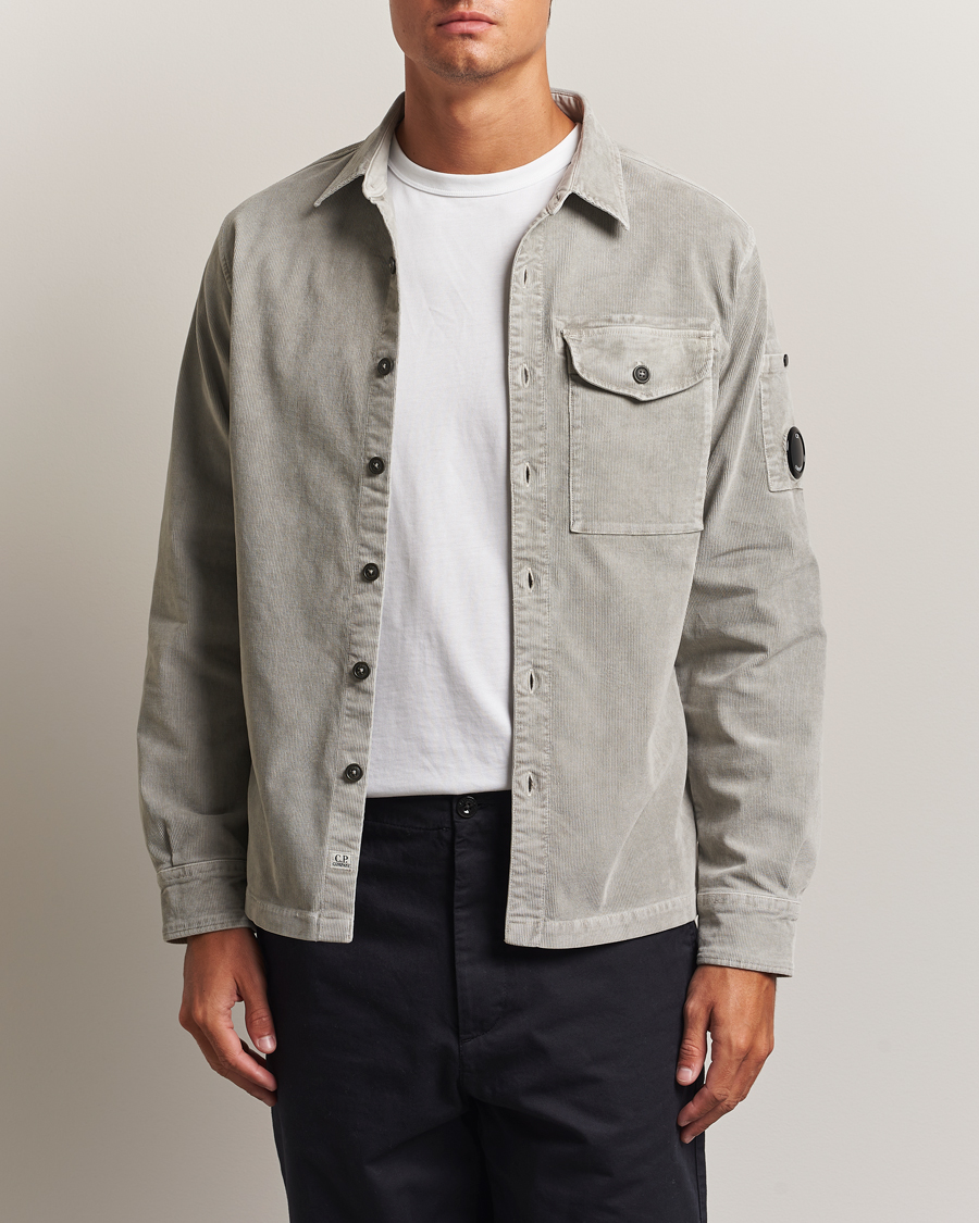 Heren | Overhemden | C.P. Company | Corduroy Lens Overshirt Grey