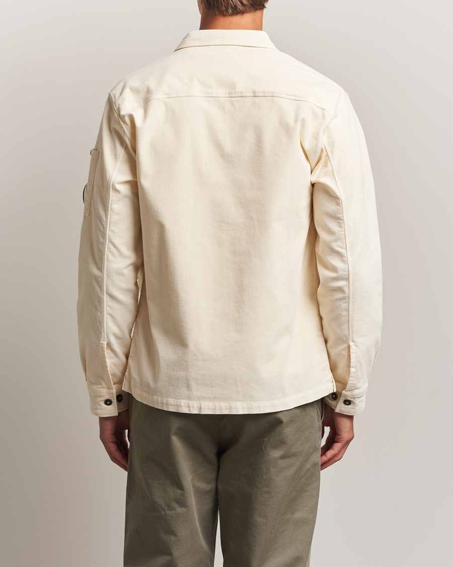 Heren | Overhemden | C.P. Company | Corduroy Lens Overshirt White