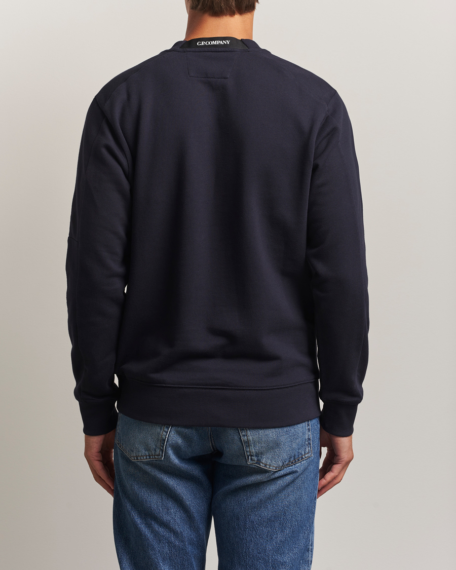 Heren | Truien | C.P. Company | Diagonal Raised Fleece Lens Sweatshirt Navy