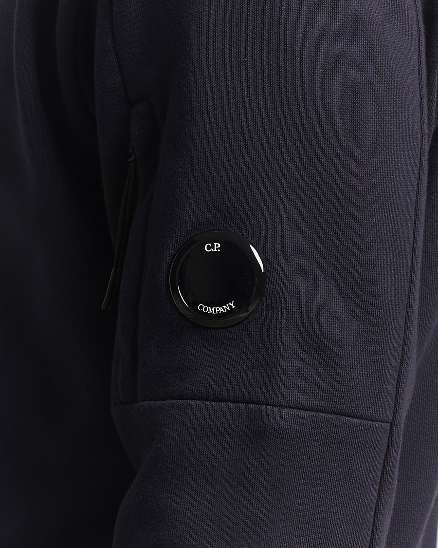 Heren | Truien | C.P. Company | Diagonal Raised Fleece Lens Sweatshirt Navy