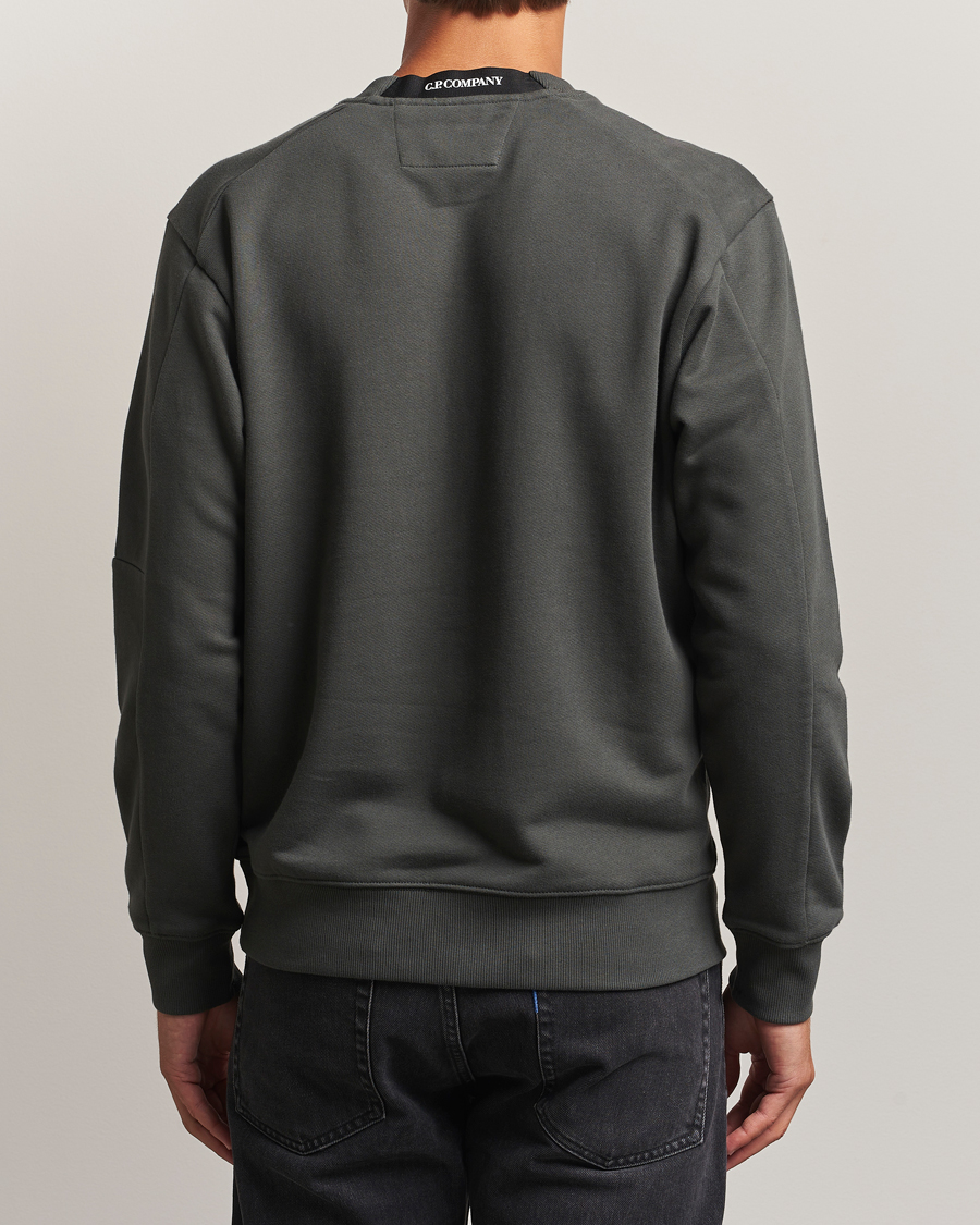 Heren | Truien | C.P. Company | Diagonal Raised Fleece Lens Sweatshirt Grey