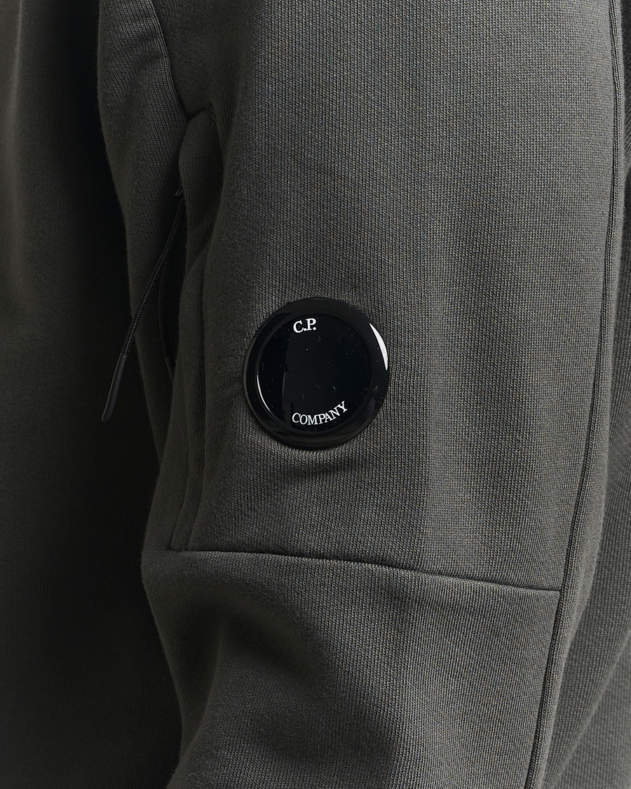 Heren | Truien | C.P. Company | Diagonal Raised Fleece Lens Sweatshirt Grey