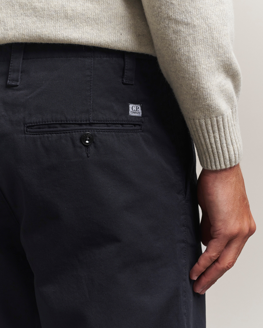 Heren | Broeken | C.P. Company | Cotton Gabardine Chino Navy