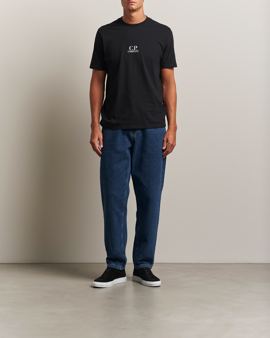 Heren | T-shirts | C.P. Company | Jersey Back Logo T-Shirt Black