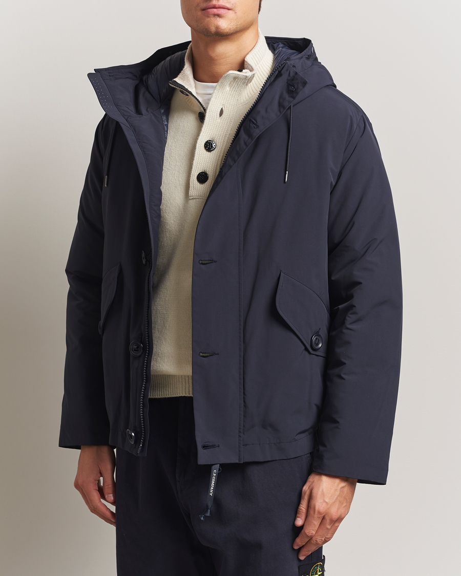 Heren | Jassen | C.P. Company | Micro M Recycled Padded Hood Jacket Navy
