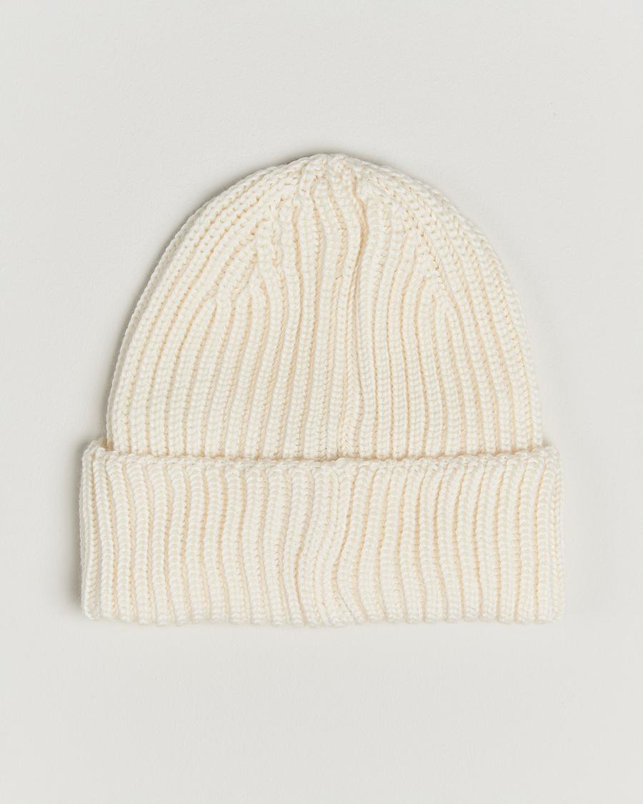 Heren | Mutsen | C.P. Company | Knitted Merino Goggle Beanie White