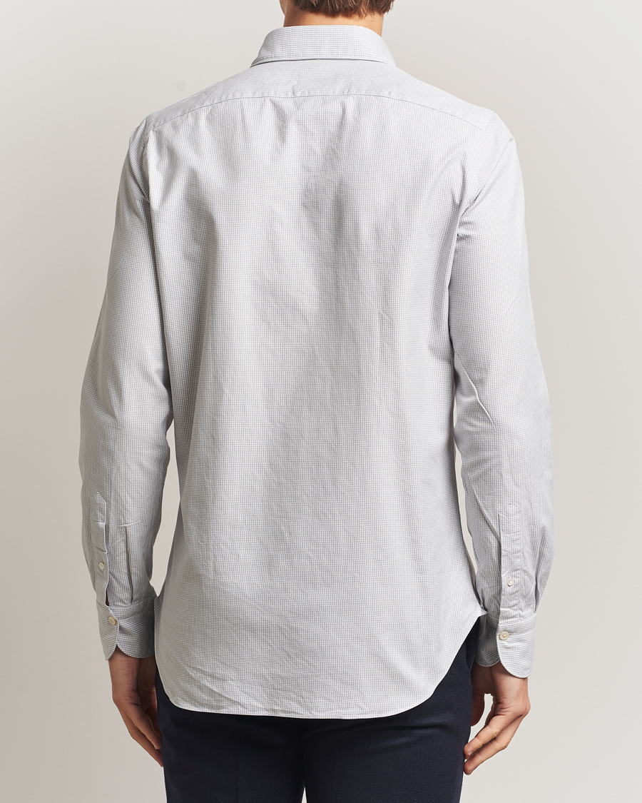 Heren | Overhemden | Finamore Napoli | Gaeta Flannel Sport Shirt Light Grey