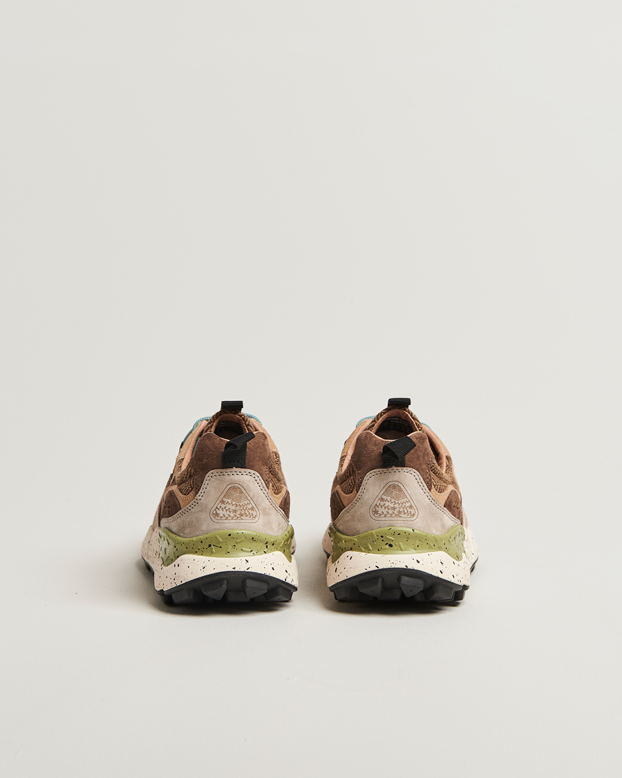 Heren | Sneakers | Flower Mountain | Yamano 3 Suede/Tweed Wool Sneaker Brown