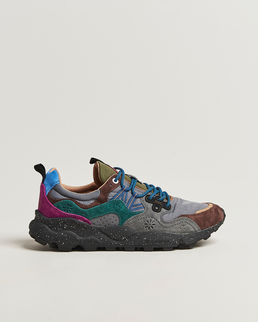 Heren | Sneakers | Flower Mountain | Yamano 3 Suede Sneaker Black/Grey