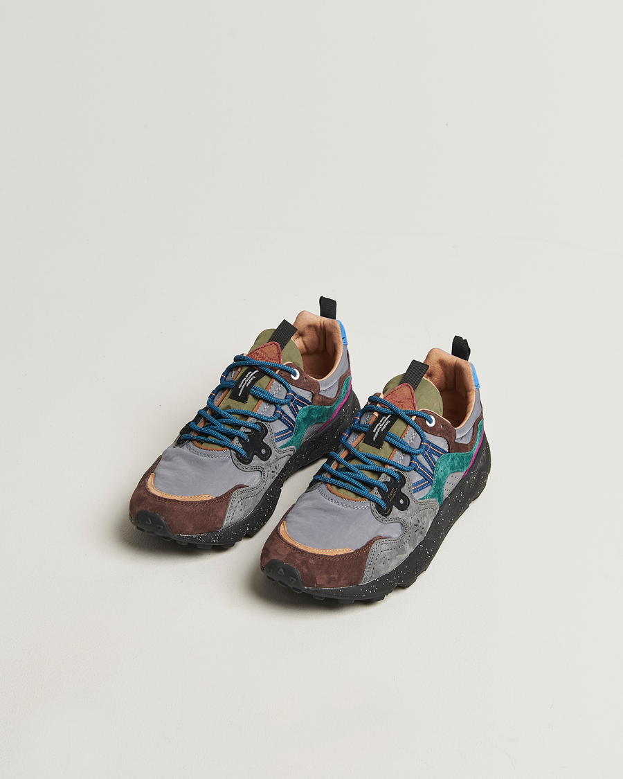 Heren | Sneakers | Flower Mountain | Yamano 3 Suede Sneaker Black/Grey