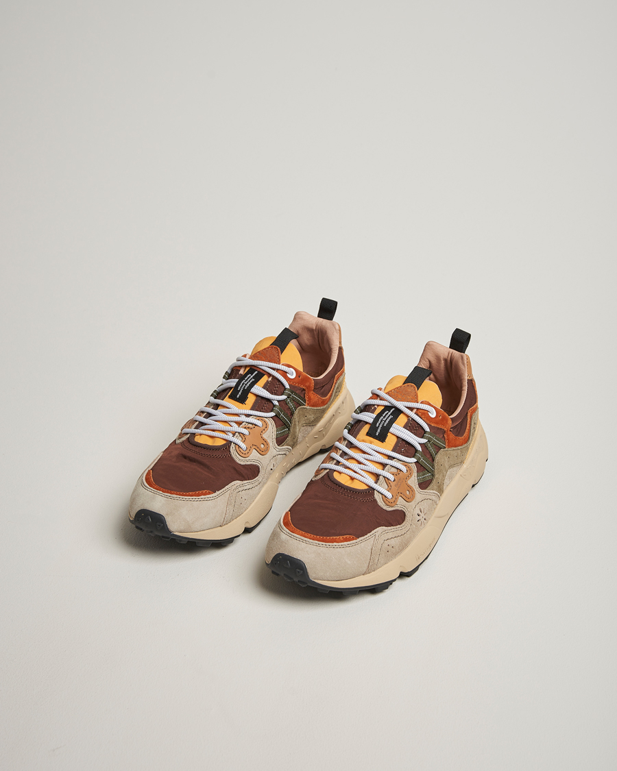 Heren | Sneakers | Flower Mountain | Yamano 3 Suede/Nylon Sneaker Olive
