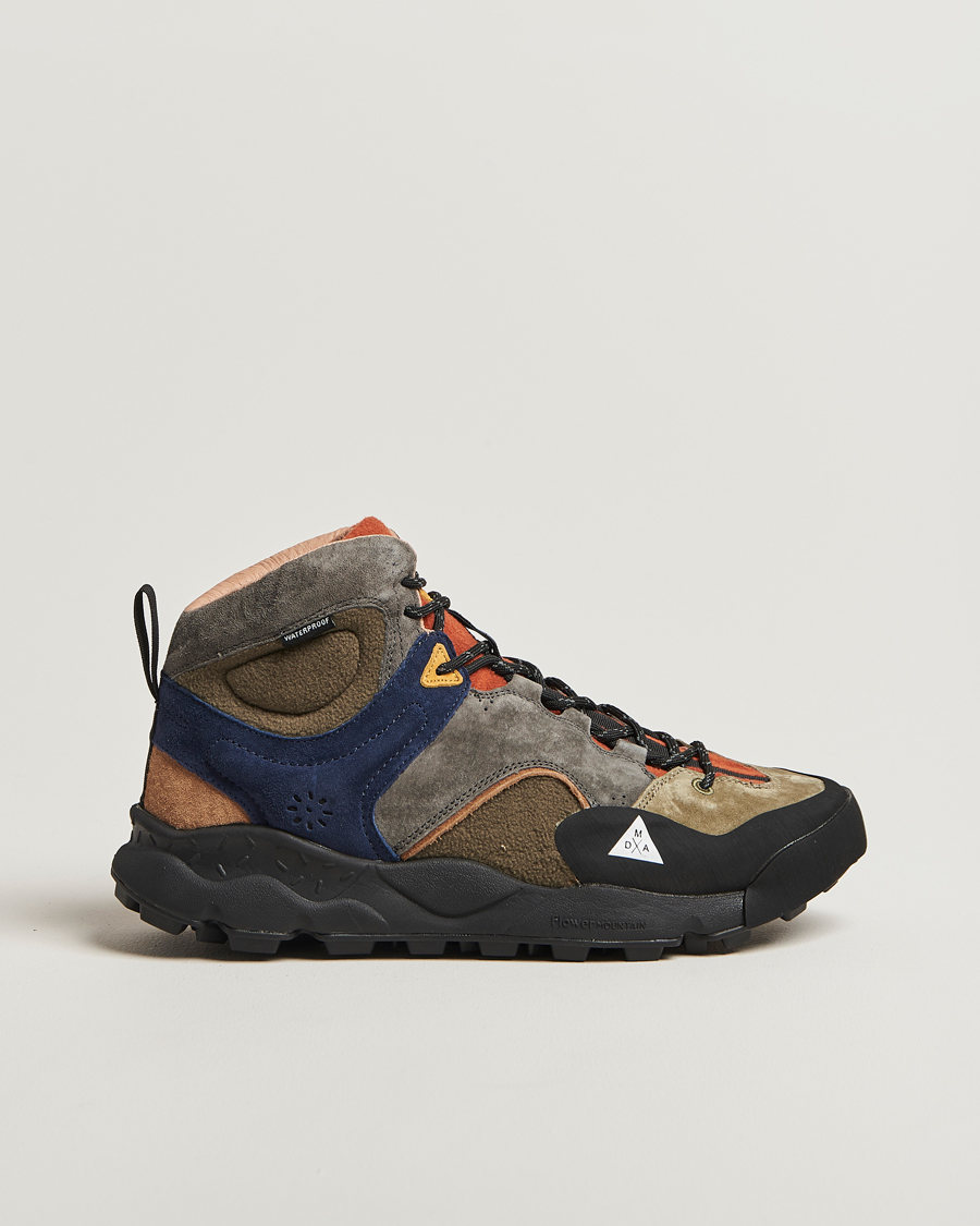 Heren | Flower Mountain Back Country Mid Suede/Leather Sneaker Multi | Flower Mountain | Back Country Mid Suede/Leather Sneaker Multi
