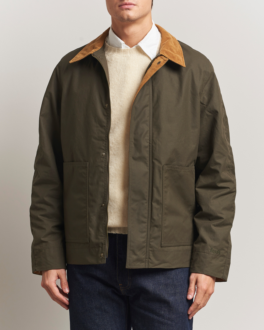Heren | Jassen | Forét | Aspen Oilskin Jacket Army