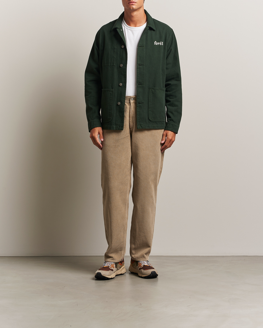 Heren | Broeken | Forét | Clay Corduroy Pants Khaki