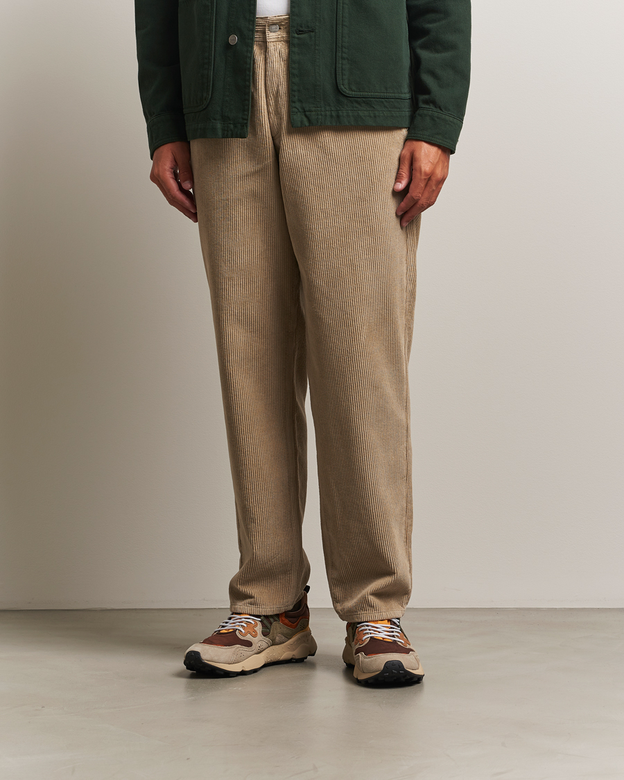 Heren | Broeken | Forét | Clay Corduroy Pants Khaki