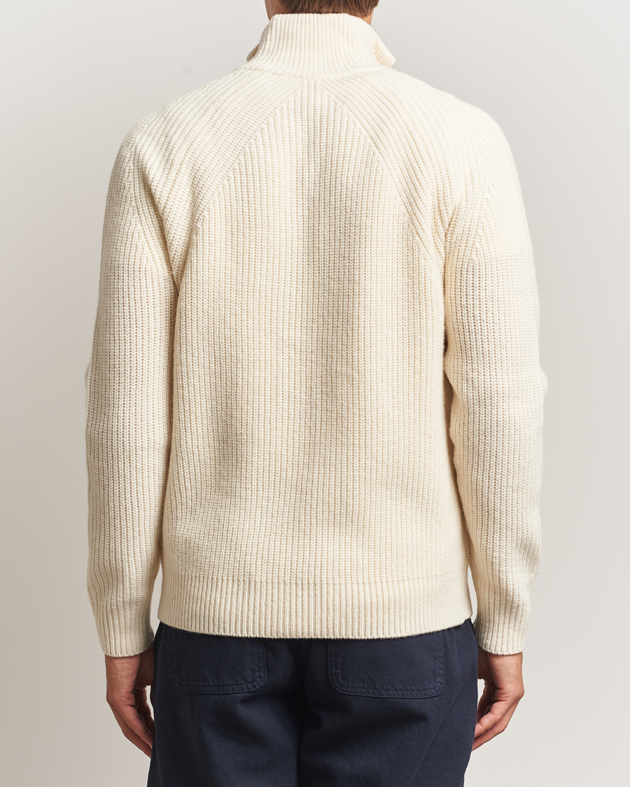 Heren | Truien | Forét | Delta Wool Zip Knit Cloud