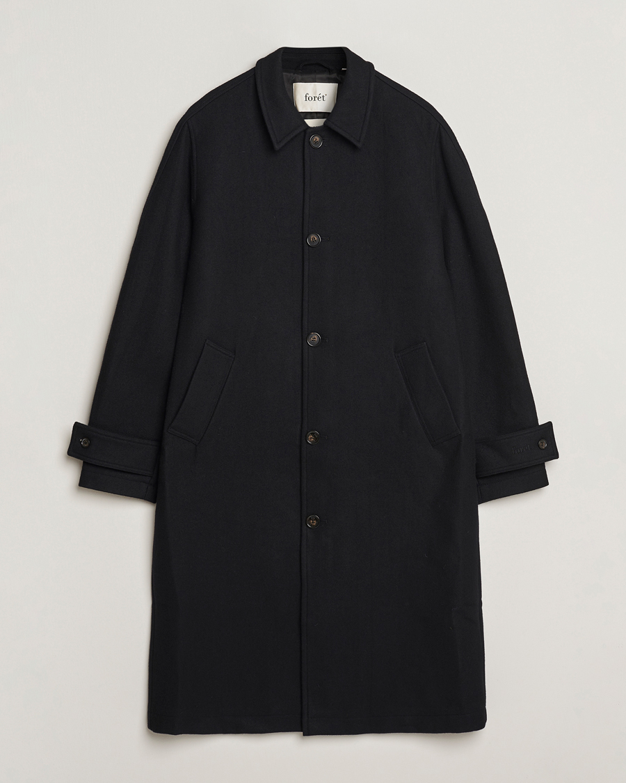 Heren | Jassen | Forét | Pine Wool Coat Black