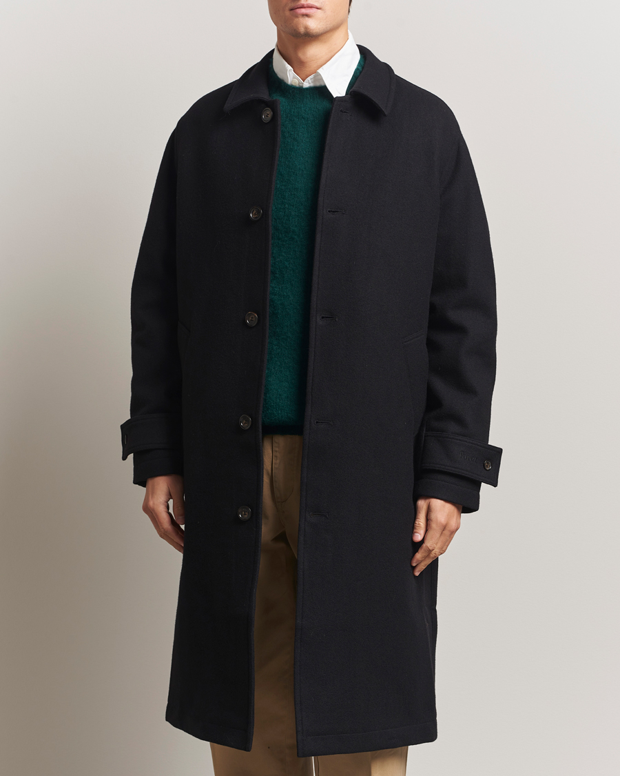 Heren | Jassen | Forét | Pine Wool Coat Black
