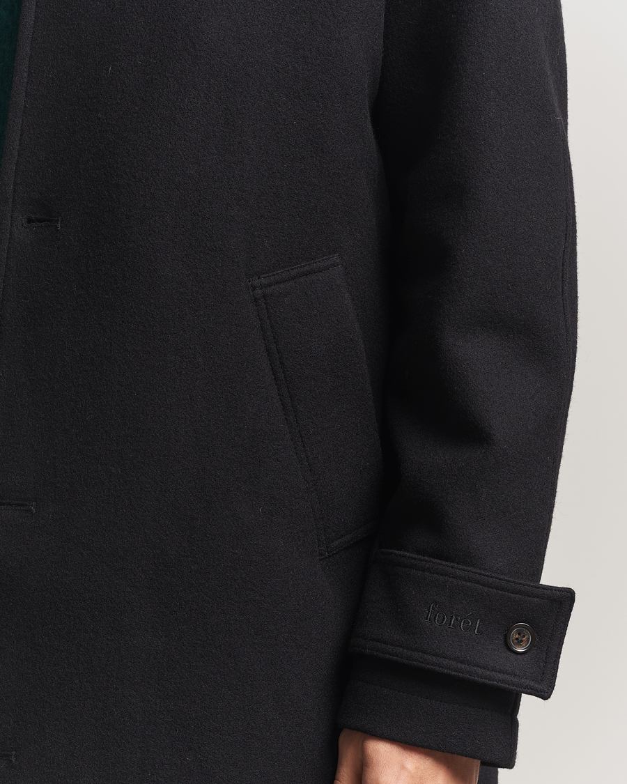 Heren | Jassen | Forét | Pine Wool Coat Black