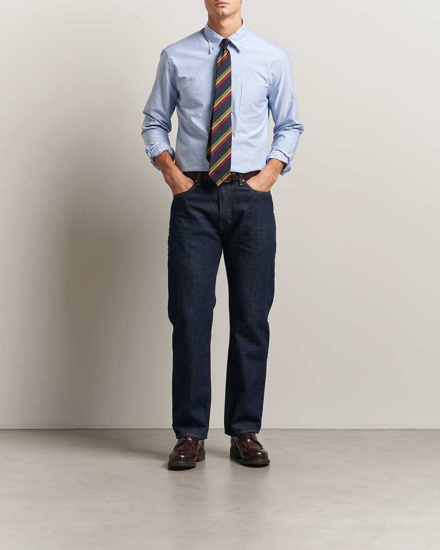 Heren | Overhemden | Gitman Vintage | Oxford Button Down Shirt Light Blue