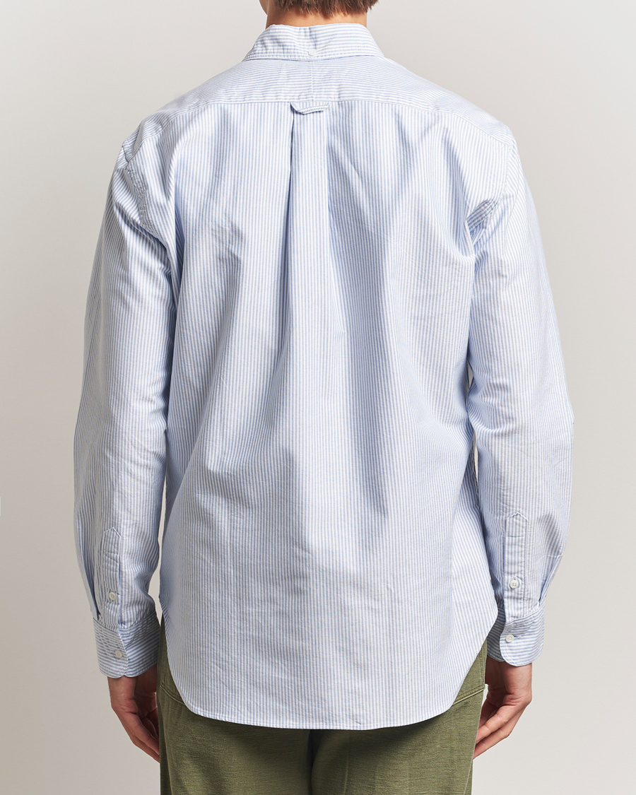 Heren | Overhemden | Gitman Vintage | Oxford Button Down Shirt Light Blue Stripe