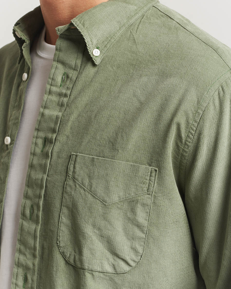 Heren | Overhemden | Gitman Vintage | Corduroy Button Down Shirt Sage