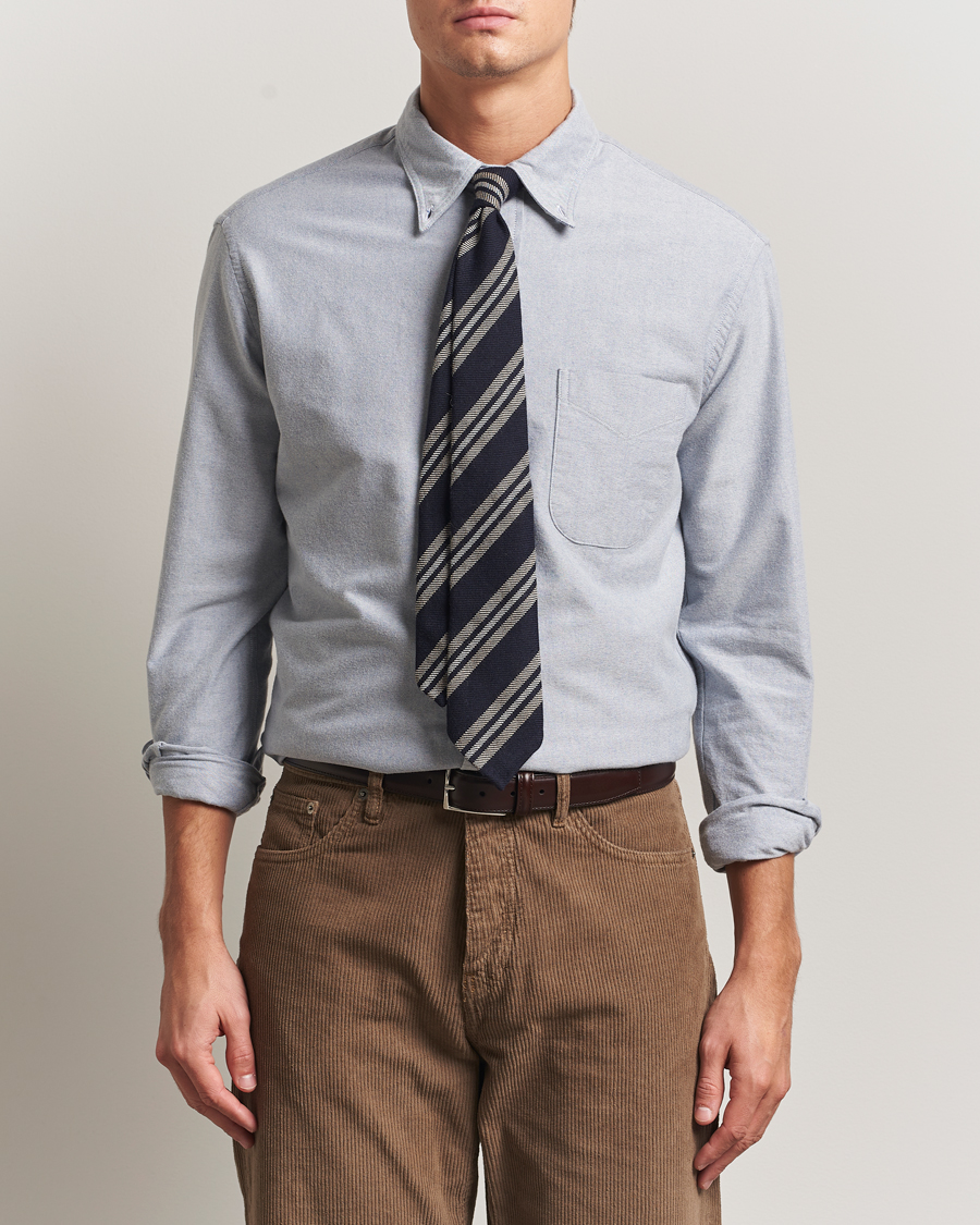 Heren | Overhemden | Gitman Vintage | Brushed Oxford Button Down Shirt Blue