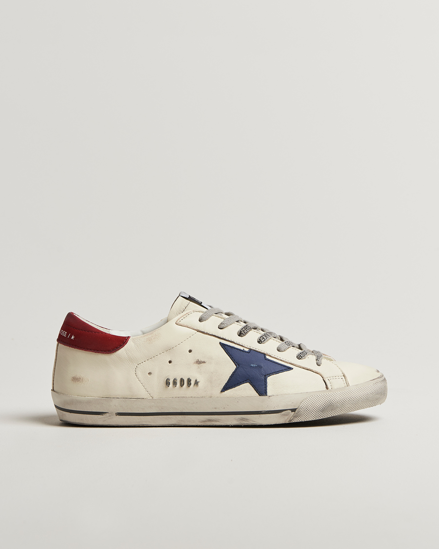 Heren | Sneakers | Golden Goose | Super-Star Sneakers White/Blue/Red