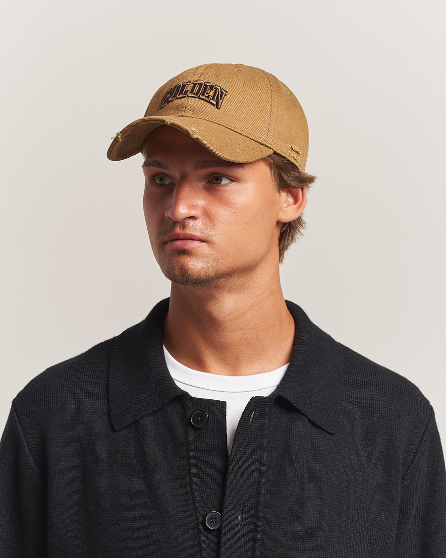Heren | Hoeden en petten | Golden Goose | Embroidered Cotton Cap Beige
