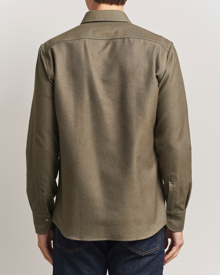 Heren | Overhemden | Grigio | Heavy Twill Overshirt Military