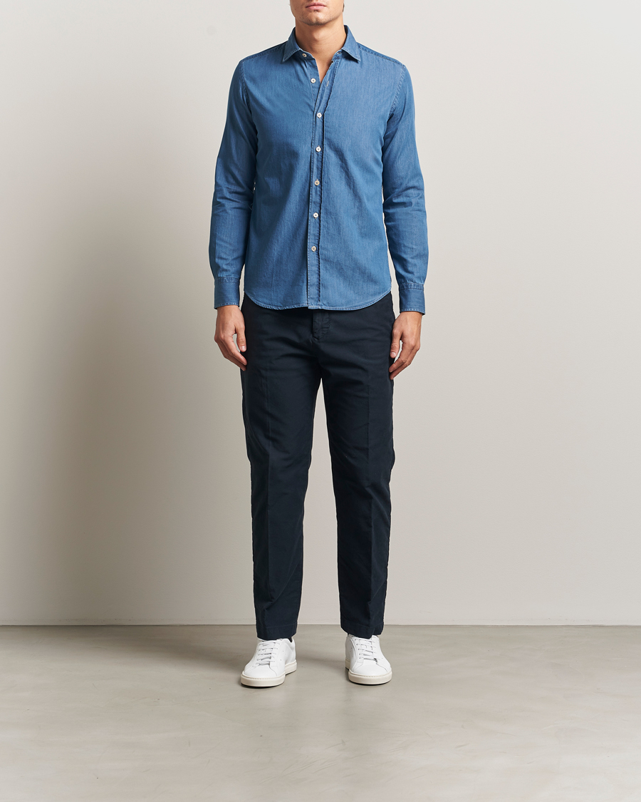 Heren | Overhemden | Grigio | Denim Shirt Indigo