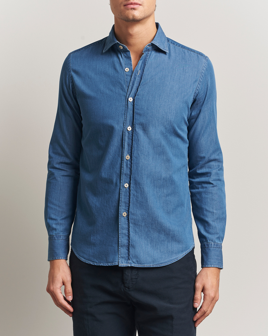 Heren | Overhemden | Grigio | Denim Shirt Indigo