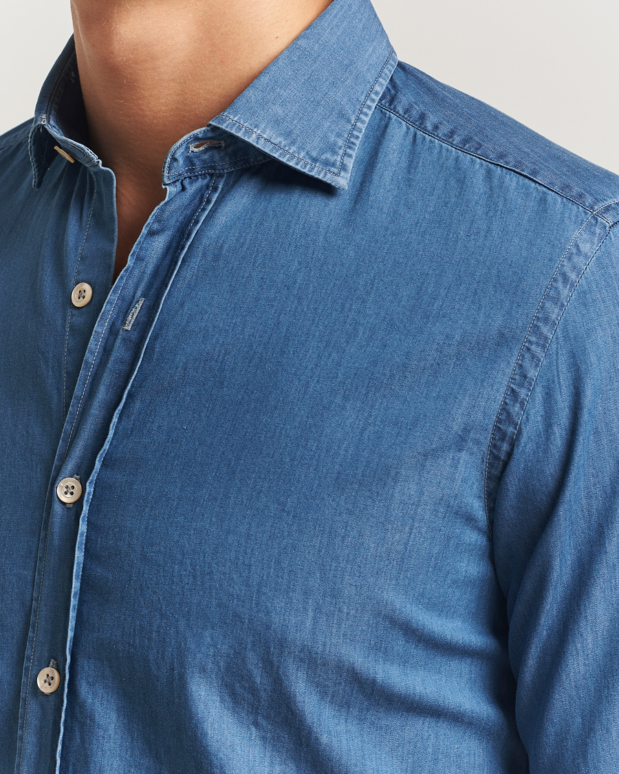Heren | Overhemden | Grigio | Denim Shirt Indigo