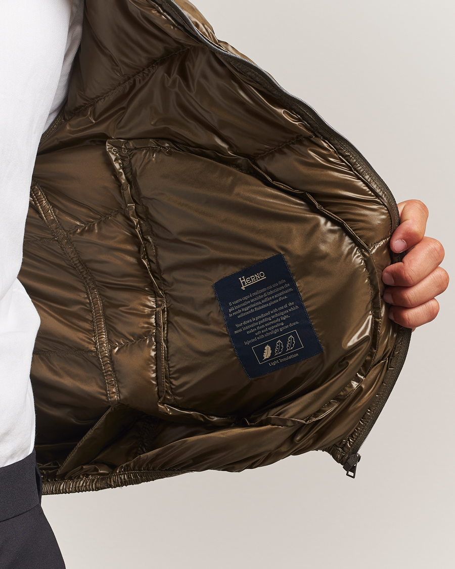 Heren | Jassen | Herno | Piumino Nylon Bomber Military