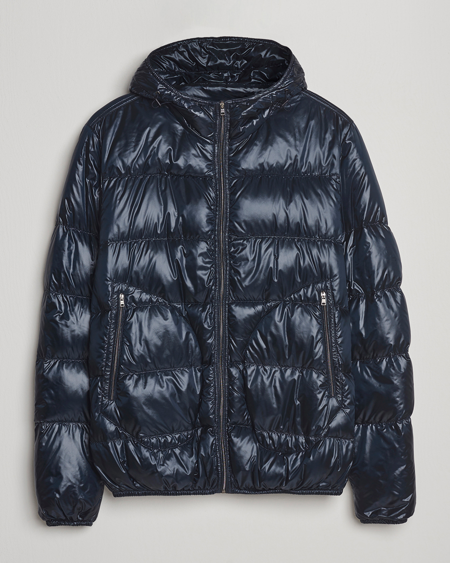 Heren | Jassen | Herno | Piumino Nylon Bomber Navy