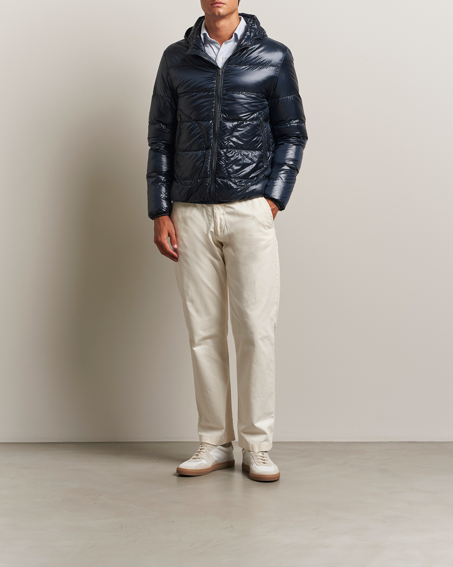 Heren | Jassen | Herno | Piumino Nylon Bomber Navy