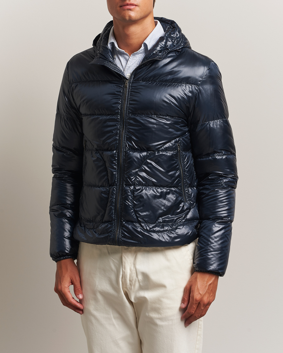 Heren | Jassen | Herno | Piumino Nylon Bomber Navy