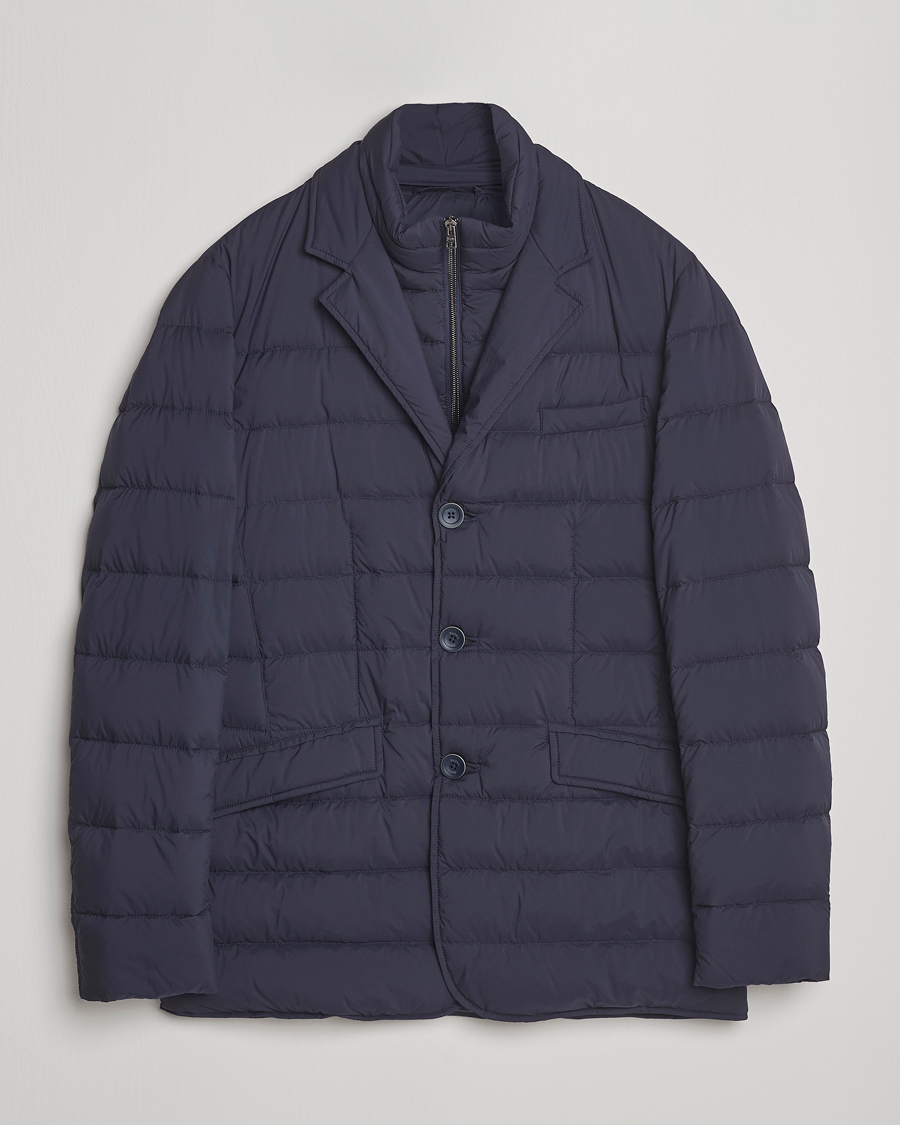 Heren | Jassen | Herno | Nylon Down Blazer Navy