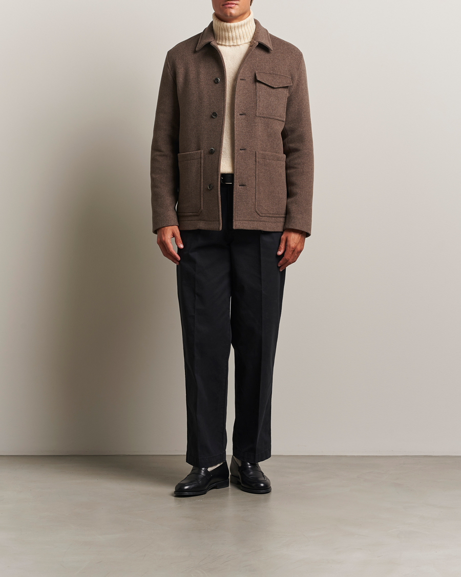 Heren | Jassen | Herno | Soft Wool Field Jacket Beige