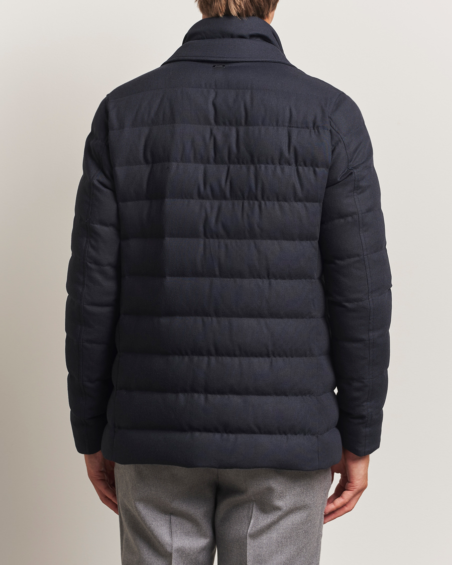 Heren | Jassen | Herno | Flannel Down Blazer Navy