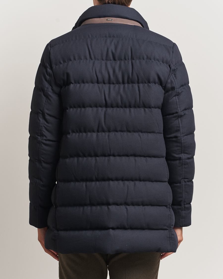 Heren | Jassen | Herno | Flannel Down Coat Navy