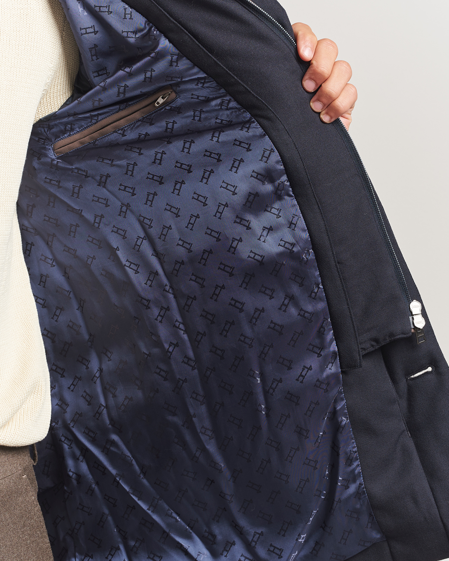 Heren | Jassen | Herno | Flannel Down Coat Navy
