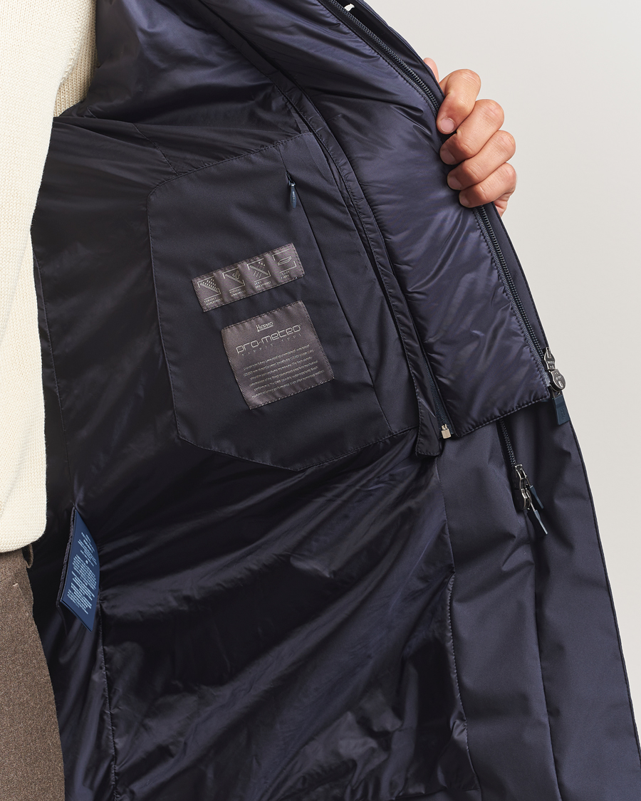 Heren | Jassen | Herno | Waterproof Down Coat Navy