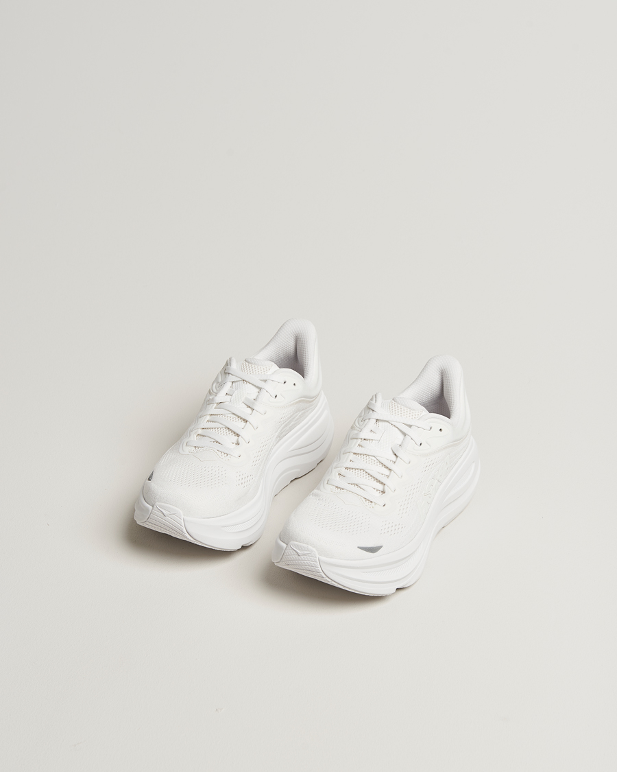 Heren | Hardloopschoenen | Hoka | One Bondi 9 Running Sneakers White