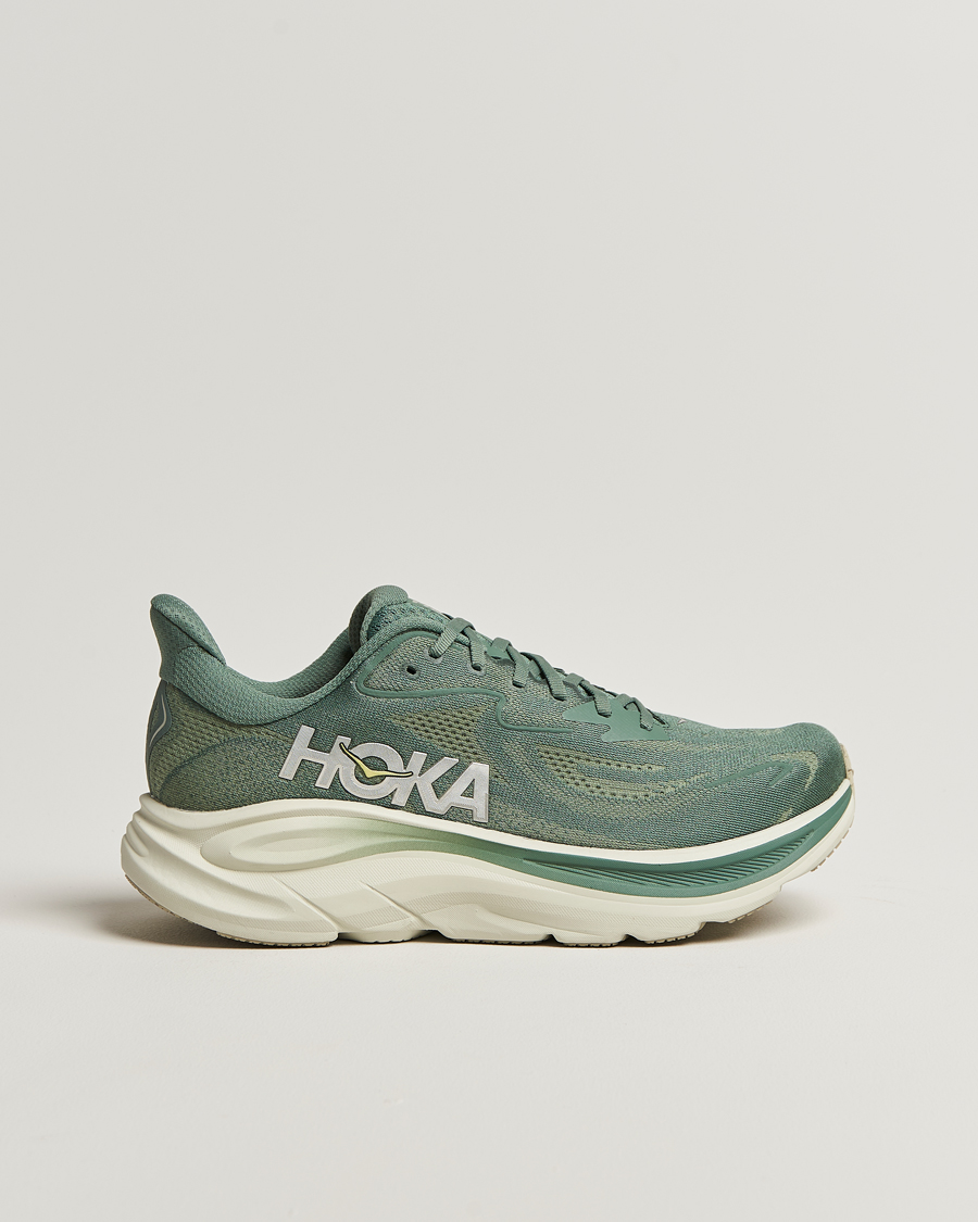 Heren | Hardloopschoenen | Hoka | One Clifton 10 Running Sneakers Fern/Truffle Salt