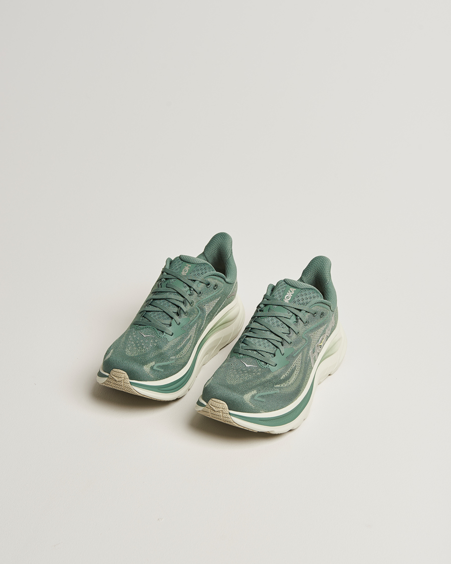 Heren | Hardloopschoenen | Hoka | One Clifton 10 Running Sneakers Fern/Truffle Salt