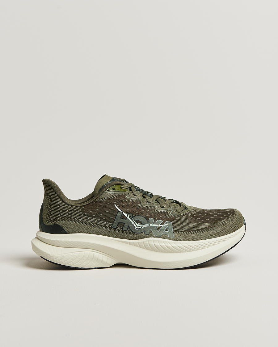 Heren | Hardloopschoenen | Hoka | One Mach 6 Running Sneakers Antique Olive/Truffle Salt